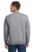 Jerzees 562M/562/562MR Mens NuBlend Fleece Crewneck Sweatshirt Heather Grey Model Back