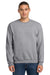 Jerzees 562M/562/562MR Mens NuBlend Fleece Crewneck Sweatshirt Heather Grey Model Front