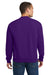 Jerzees 562M/562/562MR Mens NuBlend Fleece Crewneck Sweatshirt Deep Purple Model Back