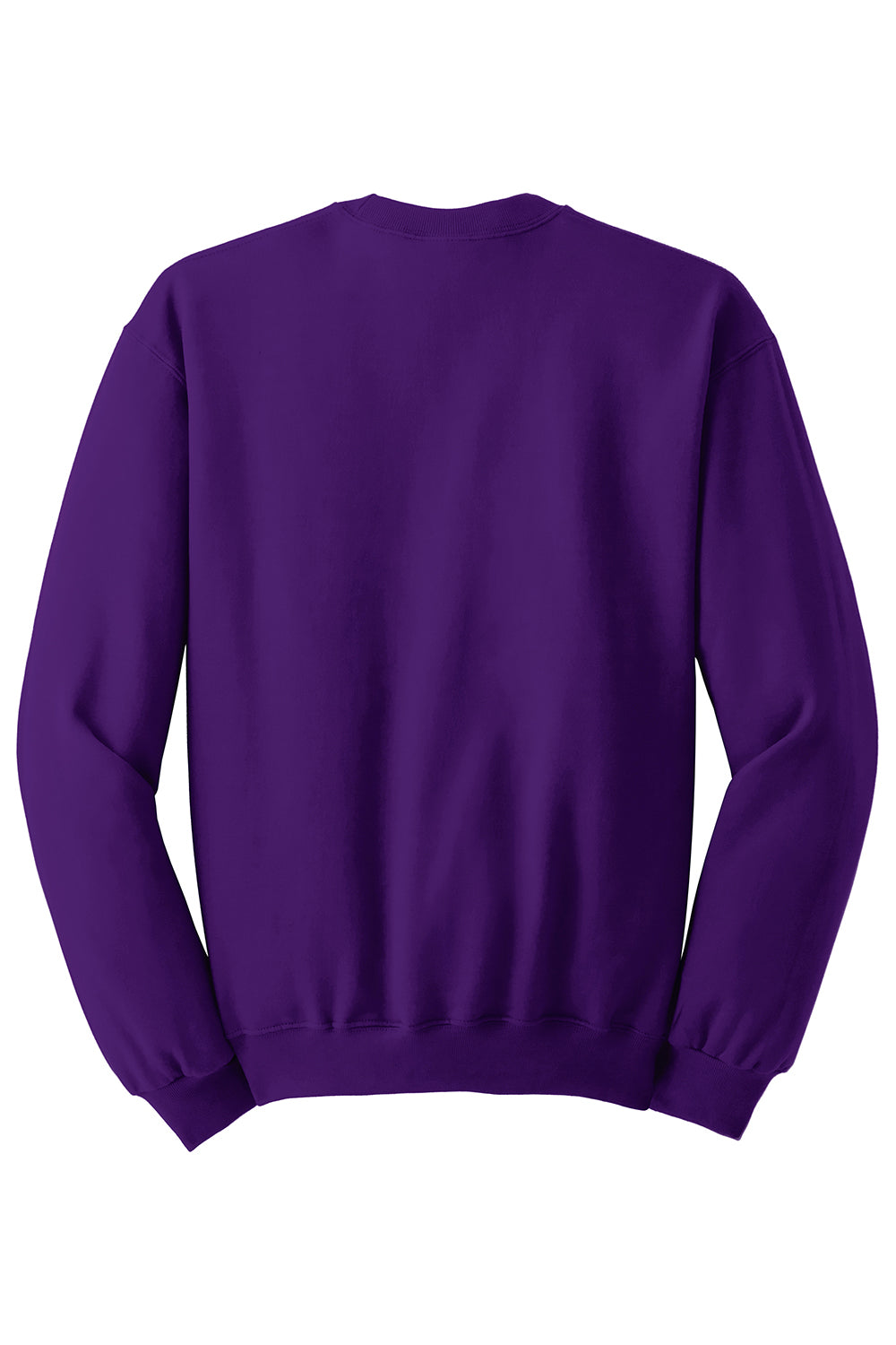 Jerzees 562M/562/562MR Mens NuBlend Fleece Crewneck Sweatshirt Deep Purple Flat Back