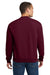 Jerzees 562M/562/562MR Mens NuBlend Fleece Crewneck Sweatshirt Maroon Model Back