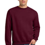 Jerzees Mens NuBlend Fleece Crewneck Sweatshirt - Maroon