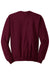 Jerzees 562M/562/562MR Mens NuBlend Fleece Crewneck Sweatshirt Maroon Flat Back