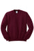 Jerzees 562M/562/562MR Mens NuBlend Fleece Crewneck Sweatshirt Maroon Flat Front