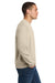 Jerzees 562M/562/562MR Mens NuBlend Fleece Crewneck Sweatshirt Heather Sweet Cream Model Side