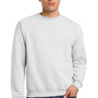 Jerzees Mens NuBlend Fleece Crewneck Sweatshirt - White