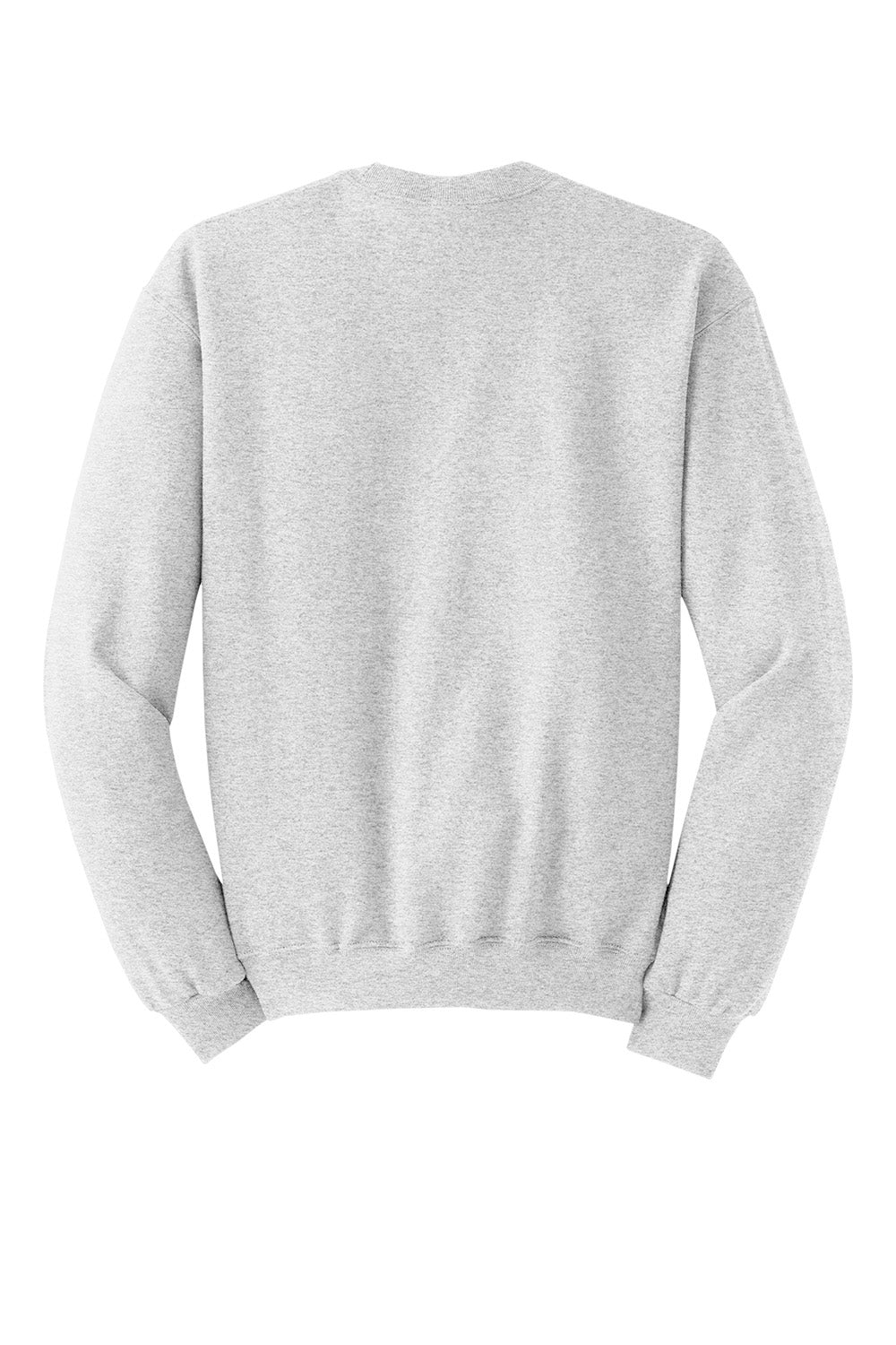 Jerzees 562M/562/562MR Mens NuBlend Fleece Crewneck Sweatshirt Ash Grey Flat Back