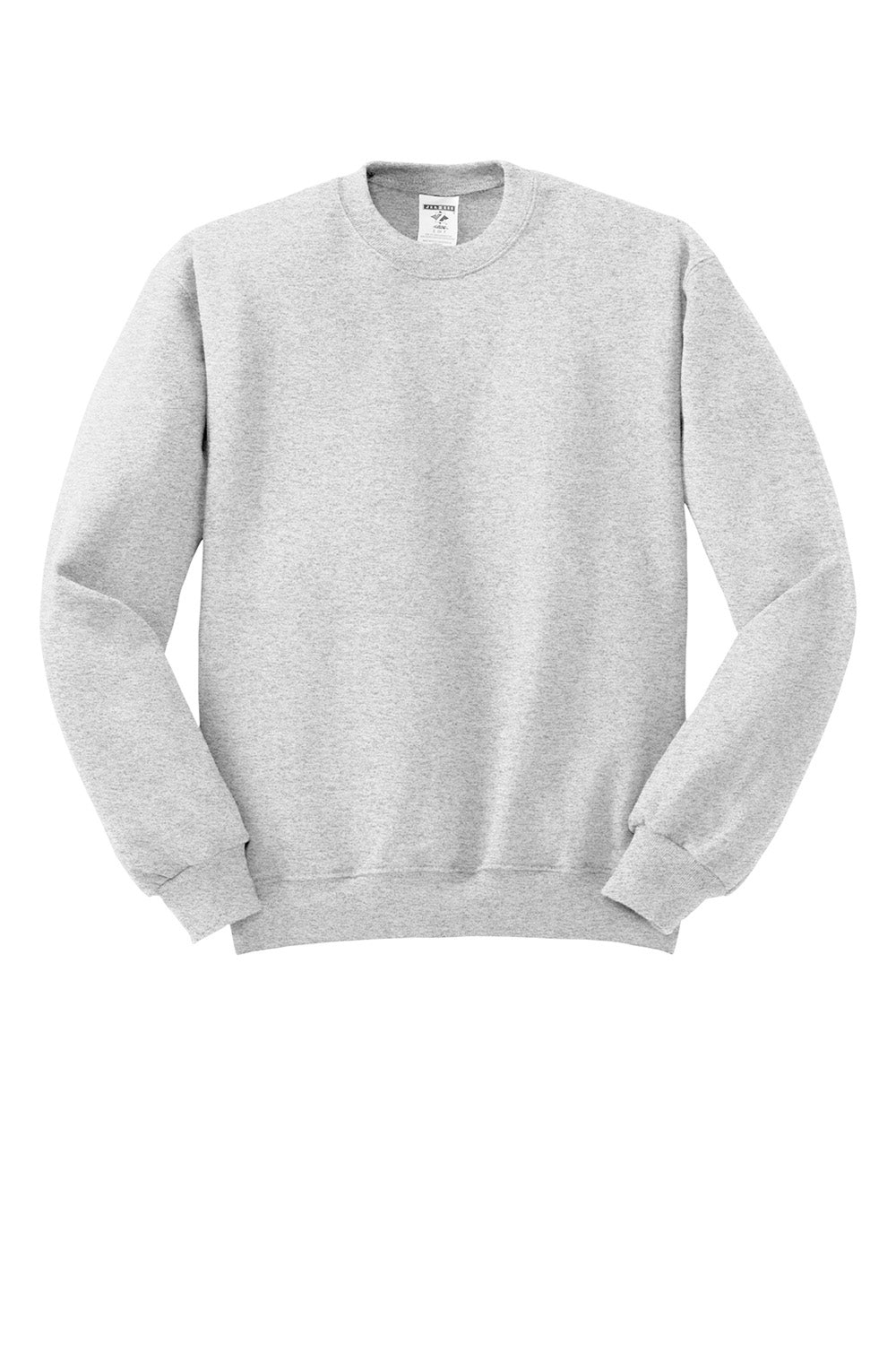 Jerzees 562M/562/562MR Mens NuBlend Fleece Crewneck Sweatshirt Ash Grey Flat Front