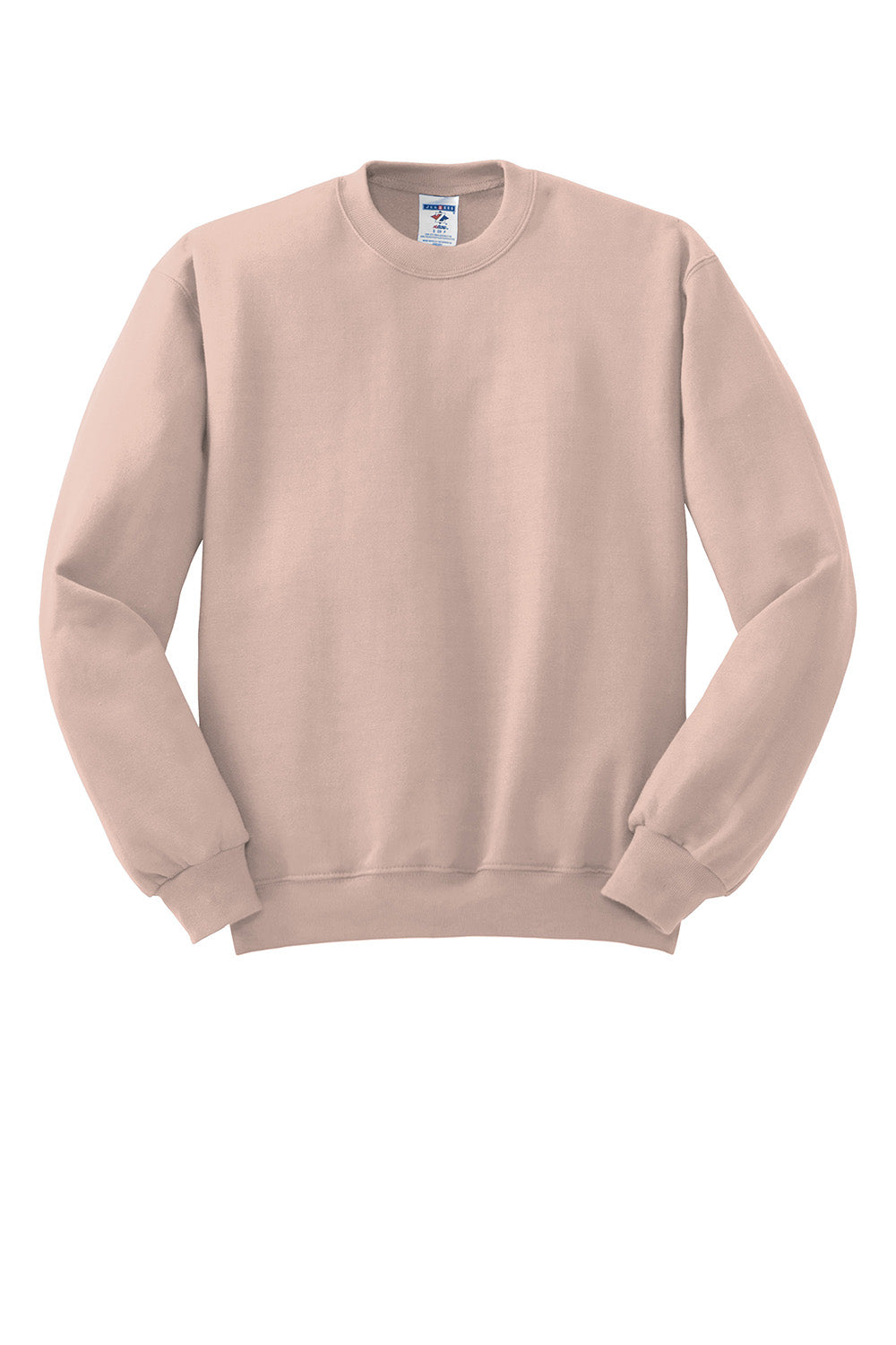 Jerzees 562M/562/562MR Mens NuBlend Fleece Crewneck Sweatshirt Blush Pink Flat Front