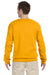 Jerzees 562M/562/562MR Mens NuBlend Fleece Crewneck Sweatshirt Gold Model Back