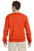 Jerzees 562M/562/562MR Mens NuBlend Fleece Crewneck Sweatshirt Burnt Orange Model Back