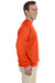 Jerzees 562M/562/562MR Mens NuBlend Fleece Crewneck Sweatshirt Burnt Orange Model Side