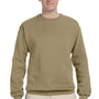 Jerzees Mens NuBlend Fleece Crewneck Sweatshirt - Khaki