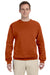 Jerzees 562M/562/562MR Mens NuBlend Fleece Crewneck Sweatshirt Texas Orange Model Front