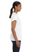 Hanes 5680 Womens ComfortSoft Short Sleeve Crewneck T-Shirt White Model Side