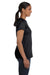 Hanes 5680 Womens ComfortSoft Short Sleeve Crewneck T-Shirt Black Model Side