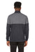 Puma 595803 Mens Cloudspun Moisture Wicking Warm Up 1/4 Zip Sweatshirt Black/Quiet Shade Grey Model Back