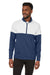 Puma 595803 Mens Cloudspun Moisture Wicking Warm Up 1/4 Zip Sweatshirt Peacoat Blue/White Model Front