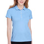 Puma Womens Fusion Performance Moisture Wicking Short Sleeve Polo Shirt - Blue Bell