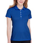 Puma Womens Fusion Performance Moisture Wicking Short Sleeve Polo Shirt - Surf The Web Blue