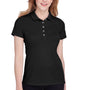 Puma Womens Fusion Performance Moisture Wicking Short Sleeve Polo Shirt - Black