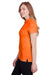 Puma 596921 Womens Fusion Performance Moisture Wicking Short Sleeve Polo Shirt Vibrant Orange Model Side