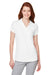 Puma 597695 Womens Cloudspun Free Moisture Wicking Short Sleeve Polo Shirt Bright White Model Front