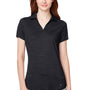 Puma Womens Cloudspun Free Moisture Wicking Short Sleeve Polo Shirt - Heather Black