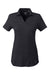 Puma 597695 Womens Cloudspun Free Moisture Wicking Short Sleeve Polo Shirt Heather Black Flat Front