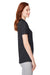 Puma 597695 Womens Cloudspun Free Moisture Wicking Short Sleeve Polo Shirt Heather Black Model Side