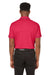 Puma 599117 Mens Cloudspun Monarch Moisture Wicking Short Sleeve Polo Shirt Heather Teaberry Red/Navy Blue Model Back