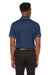 Puma 599117 Mens Cloudspun Monarch Moisture Wicking Short Sleeve Polo Shirt Heather Navy Blue/High Rise Grey Model Back