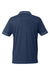 Puma 599117 Mens Cloudspun Monarch Moisture Wicking Short Sleeve Polo Shirt Heather Navy Blue/High Rise Grey Flat Back