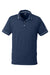 Puma 599117 Mens Cloudspun Monarch Moisture Wicking Short Sleeve Polo Shirt Heather Navy Blue/High Rise Grey Flat Front