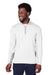 Puma 599127 Mens Gamer Moisture Wicking 1/4 Zip Sweatshirt Bright White Model Front