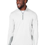 Puma Mens Gamer Moisture Wicking 1/4 Zip Sweatshirt - Bright White - Closeout