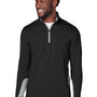 Puma Mens Gamer Moisture Wicking 1/4 Zip Sweatshirt - Black - Closeout