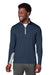 Puma 599127 Mens Gamer Moisture Wicking 1/4 Zip Sweatshirt Navy Blue Model Front