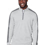 Puma Mens Cloudspun Moisture Wicking 1/4 Zip Sweatshirt - Heather High Rise Grey/Quiet Shade Grey