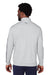 Puma 599129 Mens Cloudspun Moisture Wicking 1/4 Zip Sweatshirt Heather High Rise Grey/Quiet Shade Grey Model Back