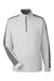 Puma 599129 Mens Cloudspun Moisture Wicking 1/4 Zip Sweatshirt Heather High Rise Grey/Quiet Shade Grey Flat Front