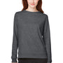 Puma Womens Cloudspun Moisture Wicking Crewneck Sweatshirt - Heather Black