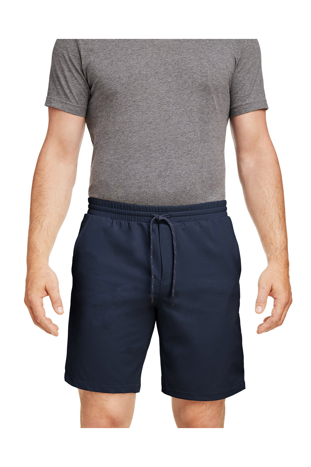 Puma 599271 Mens EGW Walker Moisture Wicking Shorts w/ Pockets Navy Blue Model Front