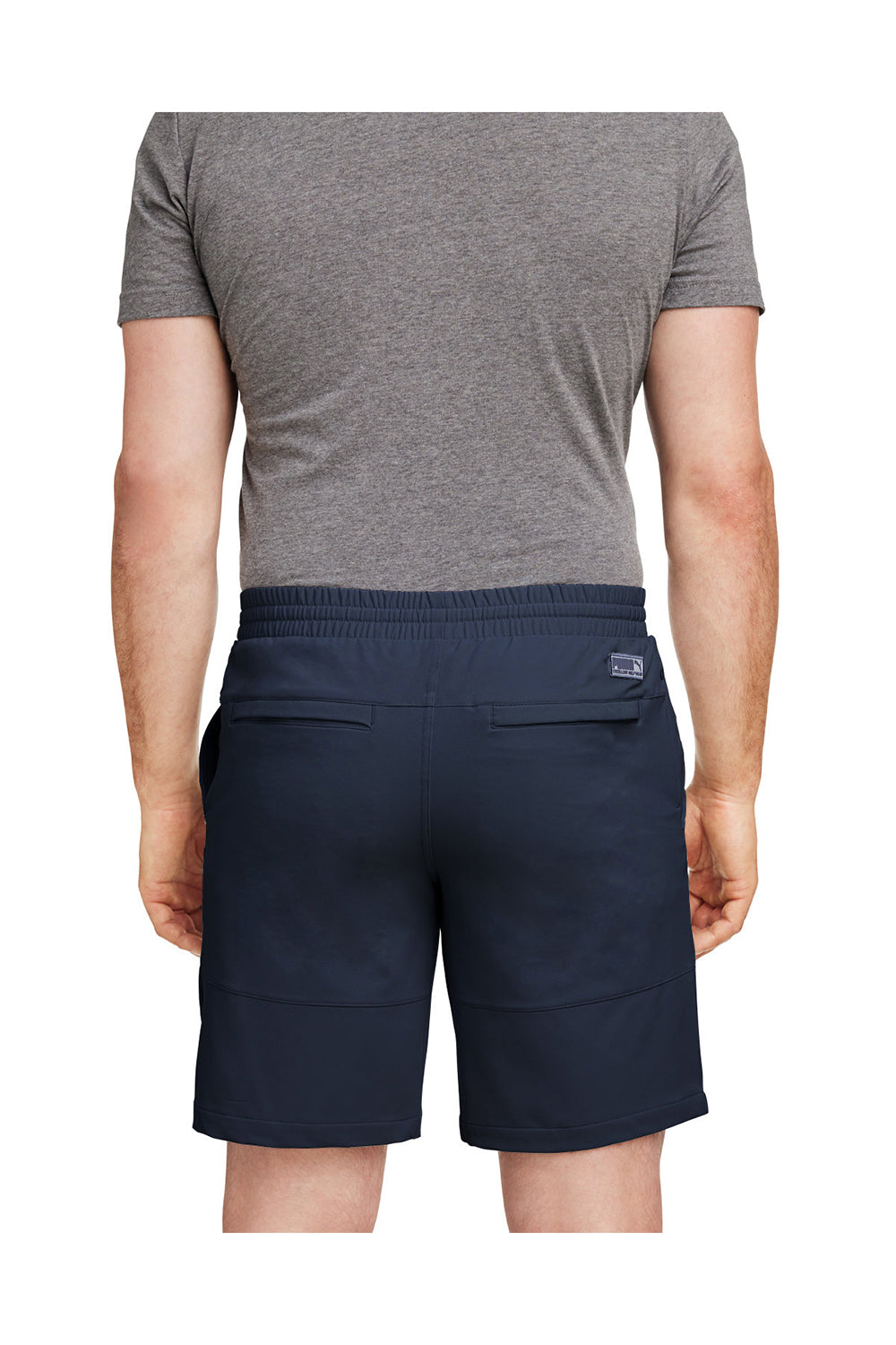 Puma 599271 Mens EGW Walker Moisture Wicking Shorts w/ Pockets Navy Blue Model Back