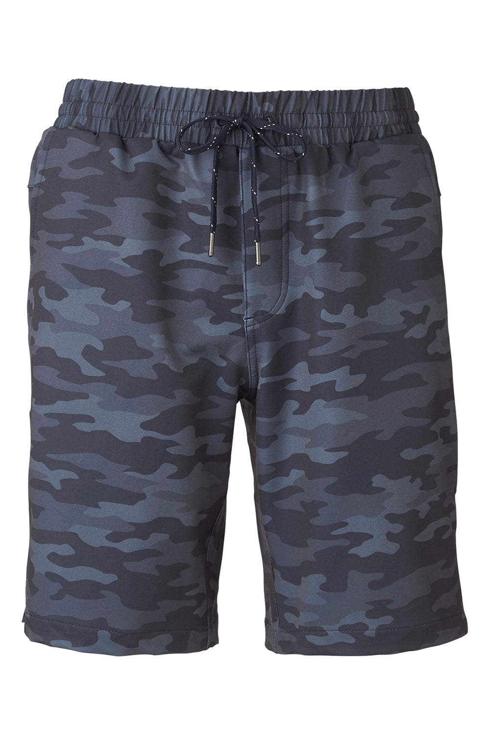 Puma 599271 Mens EGW Walker Moisture Wicking Shorts w/ Pockets Navy Blue Camo Flat Front