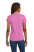 Gildan 5V00L/G500VL Womens Short Sleeve V-Neck T-Shirt Azalea Pink Model Back