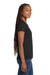 Gildan 5V00L/G500VL Womens Short Sleeve V-Neck T-Shirt Black Model Side