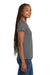 Gildan 5V00L/G500VL Womens Short Sleeve V-Neck T-Shirt Charcoal Grey Model Side