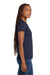 Gildan 5V00L/G500VL Womens Short Sleeve V-Neck T-Shirt Navy Blue Model Side