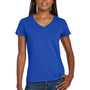 Gildan Womens Short Sleeve V-Neck T-Shirt - Royal Blue